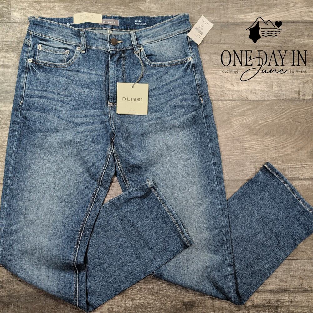 DL1961 Avery Modern Straight Jeans Men's Ferris Blue NWT $125 Size 32X32